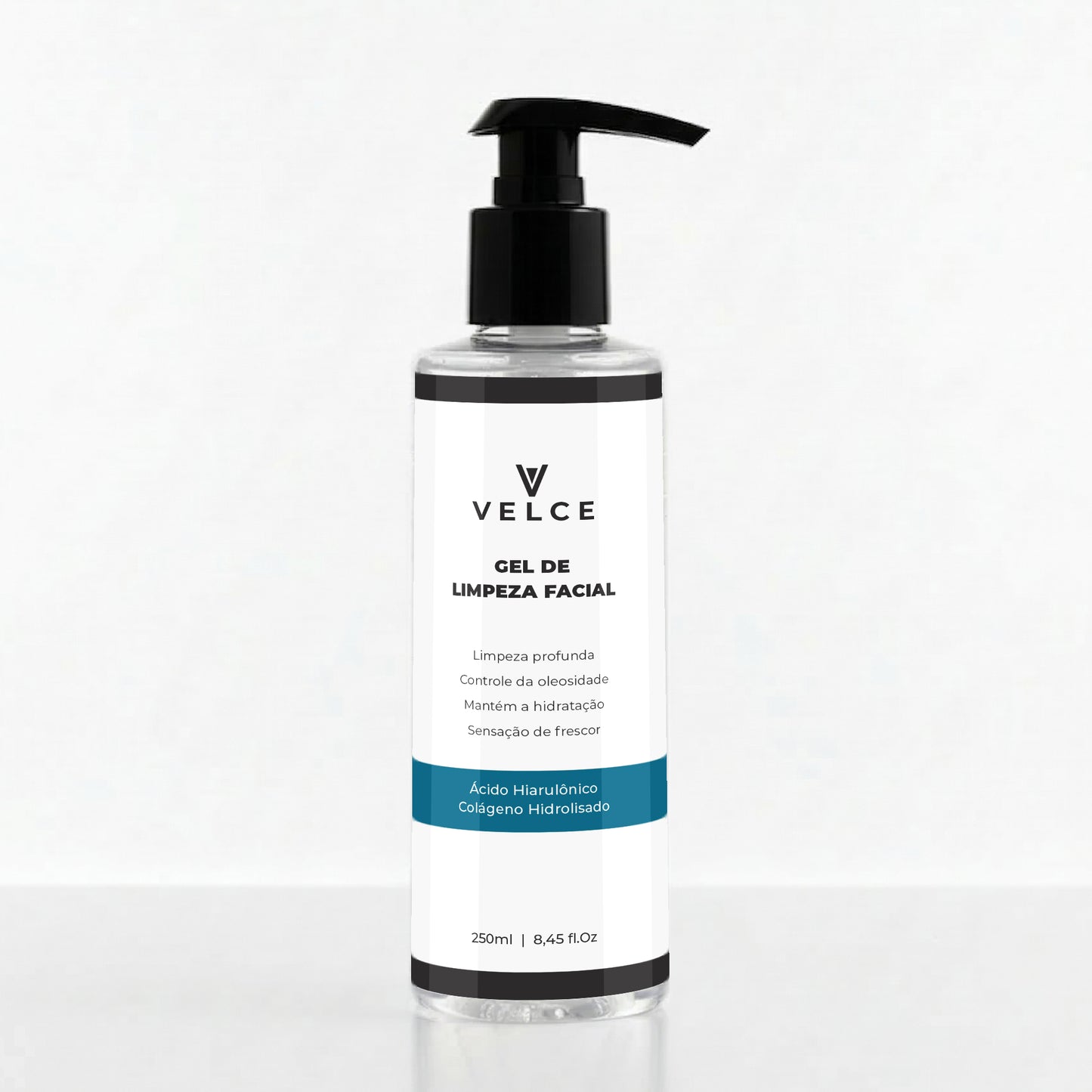 Gel de Limpeza Facial Velce 250ml – Limpeza Profunda com Ácido Hialurônico