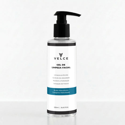 Gel de Limpeza Facial Velce 250ml – Limpeza Profunda com Ácido Hialurônico
