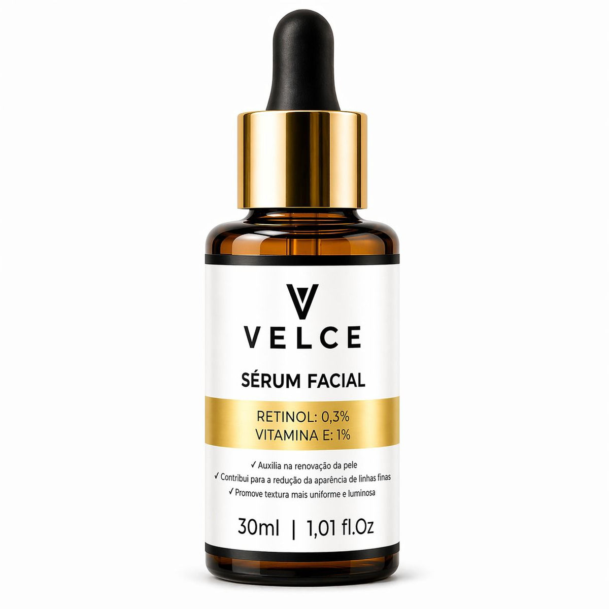 Sérum Facial Velce – Retinol 0,3% + Vitamina E 1%