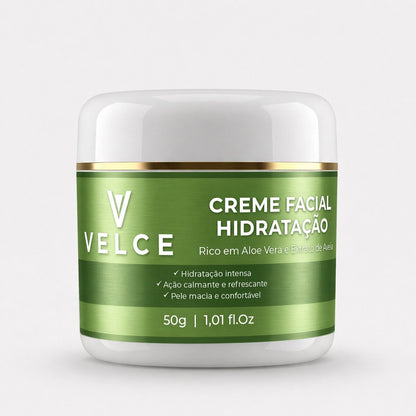 Creme Facial Aloe Vera e Extrato de Aveia