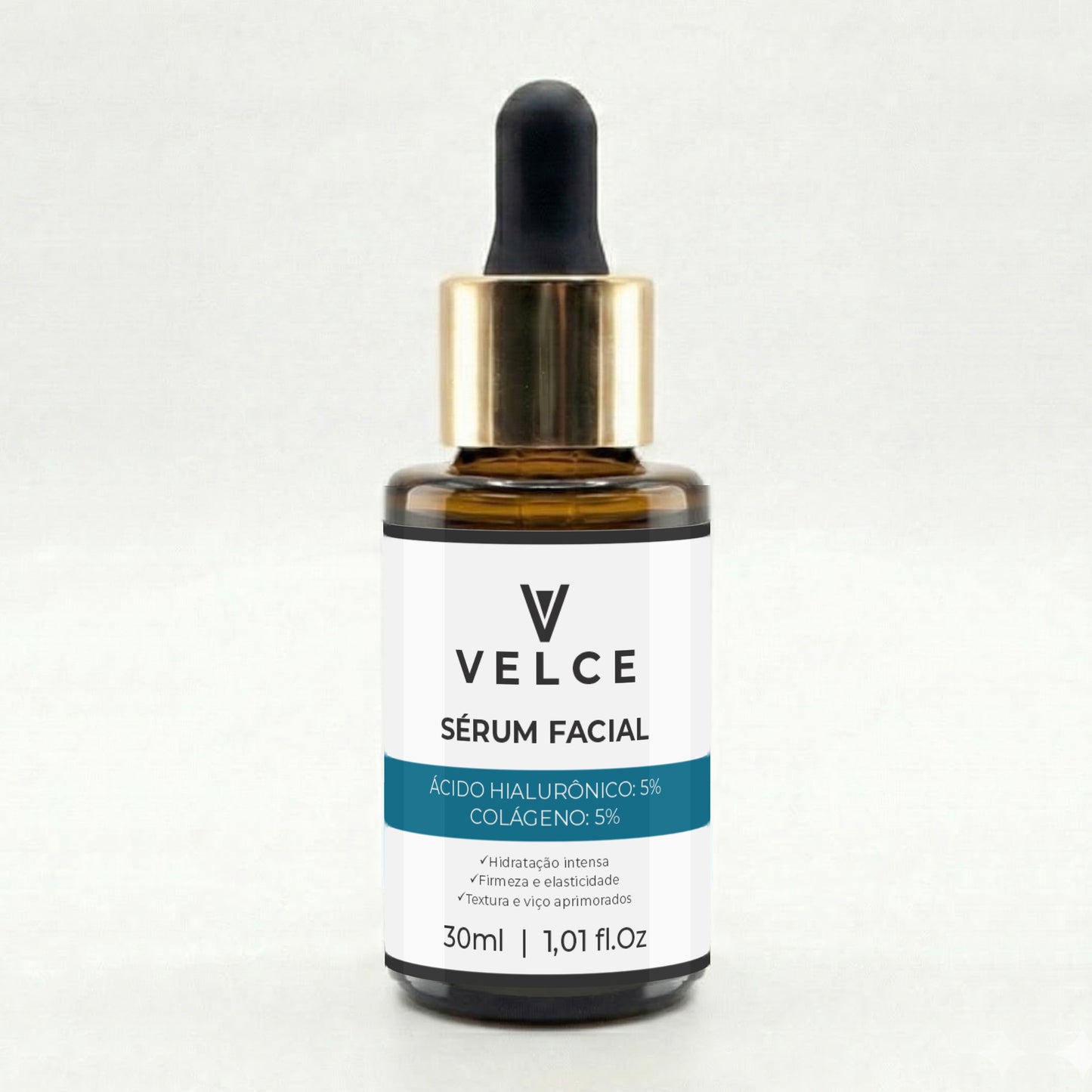 Sérum Facial Velce – Ácido Hialurônico 5% + Colágeno 5%