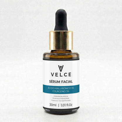 Sérum Facial Velce – Ácido Hialurônico 5% + Colágeno 5%