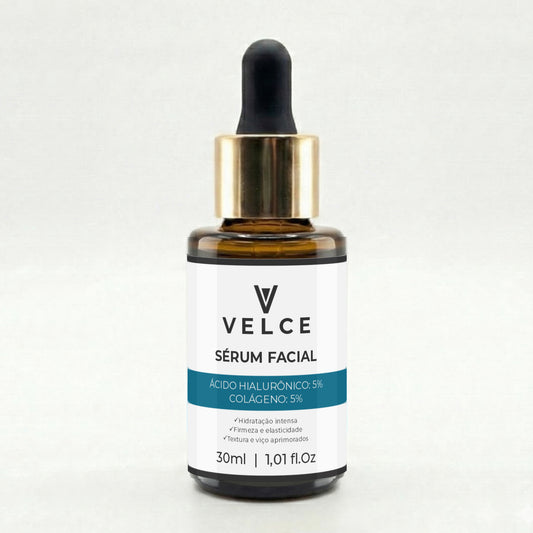 Sérum Facial Velce – Ácido Hialurônico 5% + Colágeno 5%
